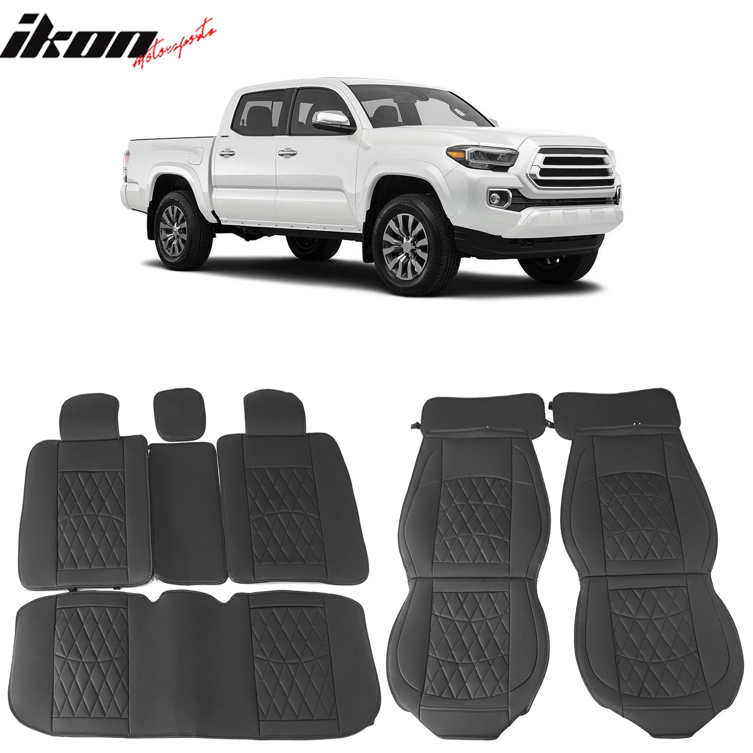 2005-2023 Toyota Tacoma Pickup 5 Seats Seat Covers PU Leather