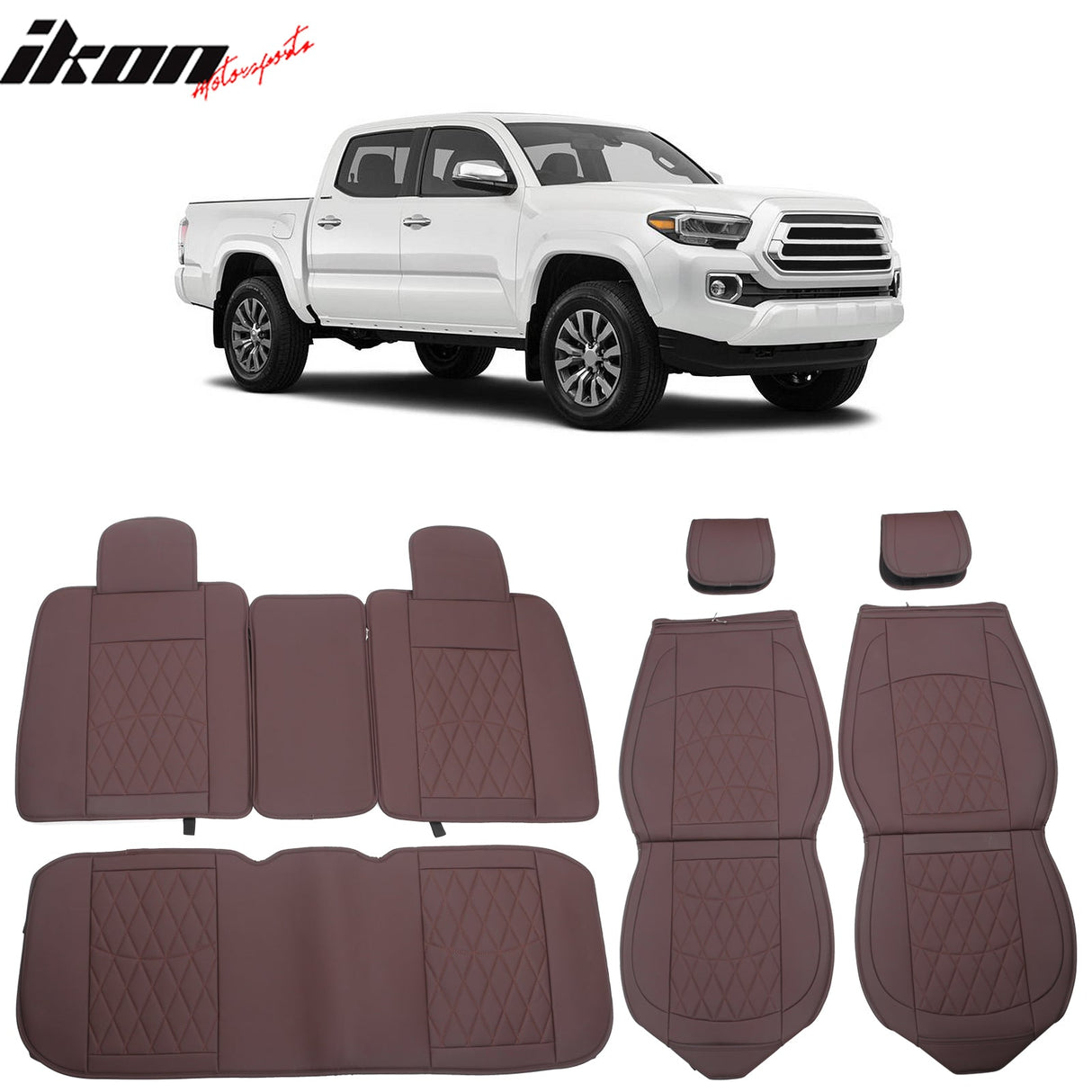 2005-2023 Toyota Tacoma Pickup 5 Seats Seat Covers PU Leather