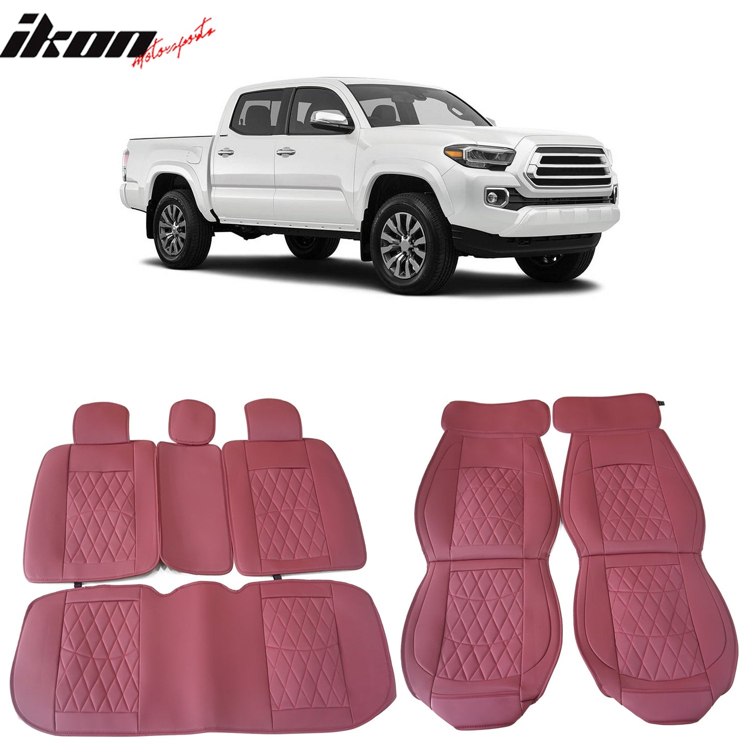 2005-2023 Toyota Tacoma Pickup 5 Seats Seat Covers PU Leather