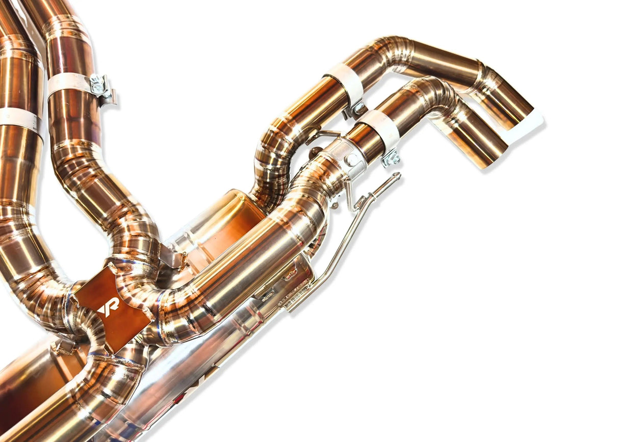 Yonristic Audi RS Q8 Exhaust VANTA Edition Valved Catback Double X-Pipe 3"