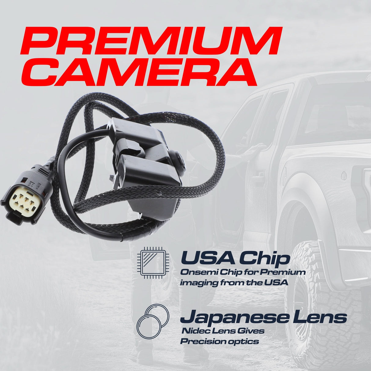 Chevrolet Silverado (2014-2015), Colorado (2017-2021) / GMC Sierra (2014-2016), Canyon (2015-2022) OEM Replacement Backup Camera OE Part # 23306741, 22803702