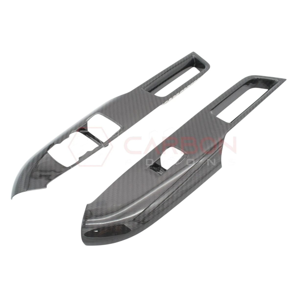 2024+ S650 Mustang Hard Carbon Fiber Window Switch Control Trim Cover | V2