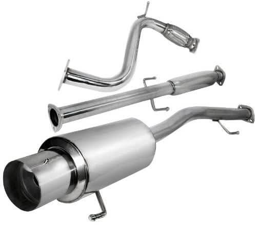 Spec-D Tuning Exhaust Honda Accord (90-93) N1 Muffler w/ Burnt Blue or Polished Tip