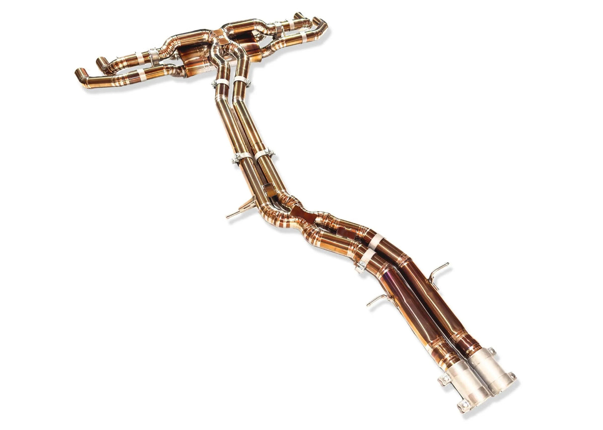Yonristic Audi RS Q8 Exhaust VANTA Edition Valved Catback Double X-Pipe 3"