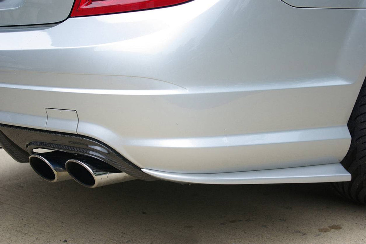2012-2014 Mercedes Benz W204 C63 AMG RZS Style Carbon Fiber Rear Bumper Corner Extension