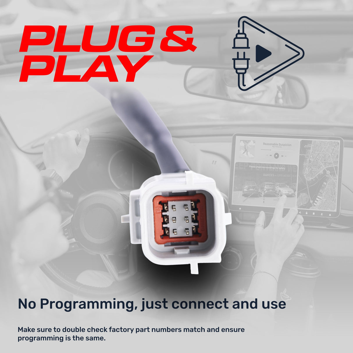 Chevrolet Spark (2016-2022) OEM Replacement Backup Camera OE Part # 42477239, 95392692