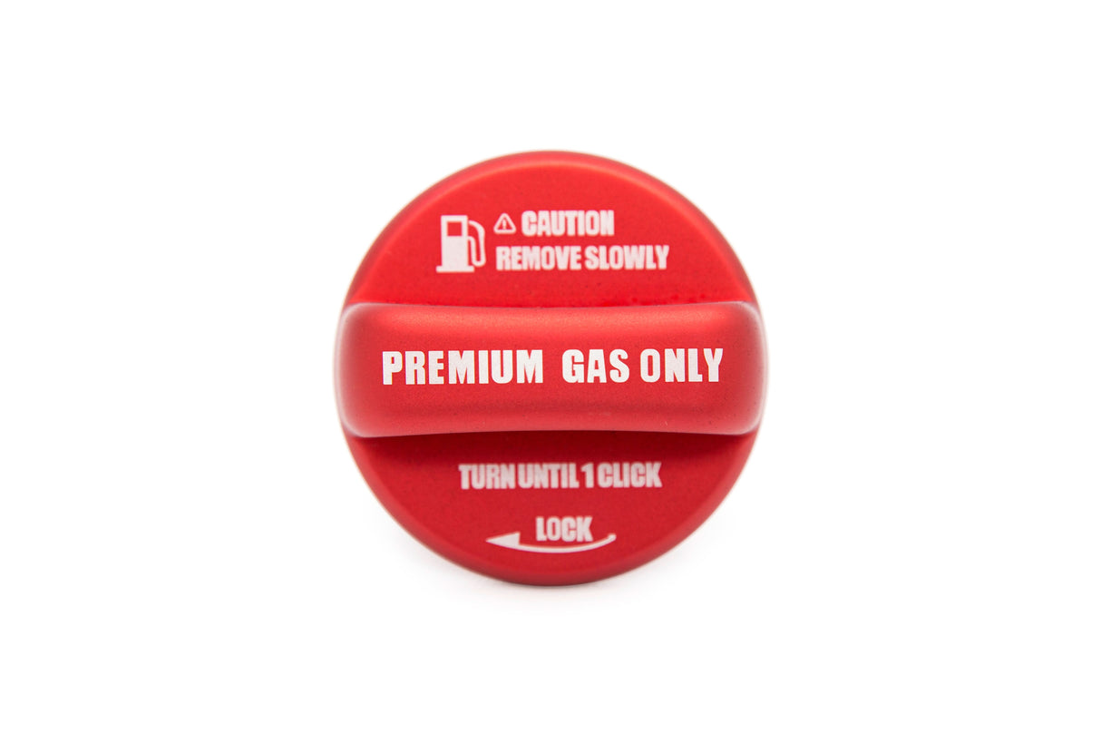 OLM Anodized Red Fuel Cap Cover - 15+ WRX / STI, 13+ FT86, 13+ Crosstrek, 14+ Forester, 12+ Impreza,