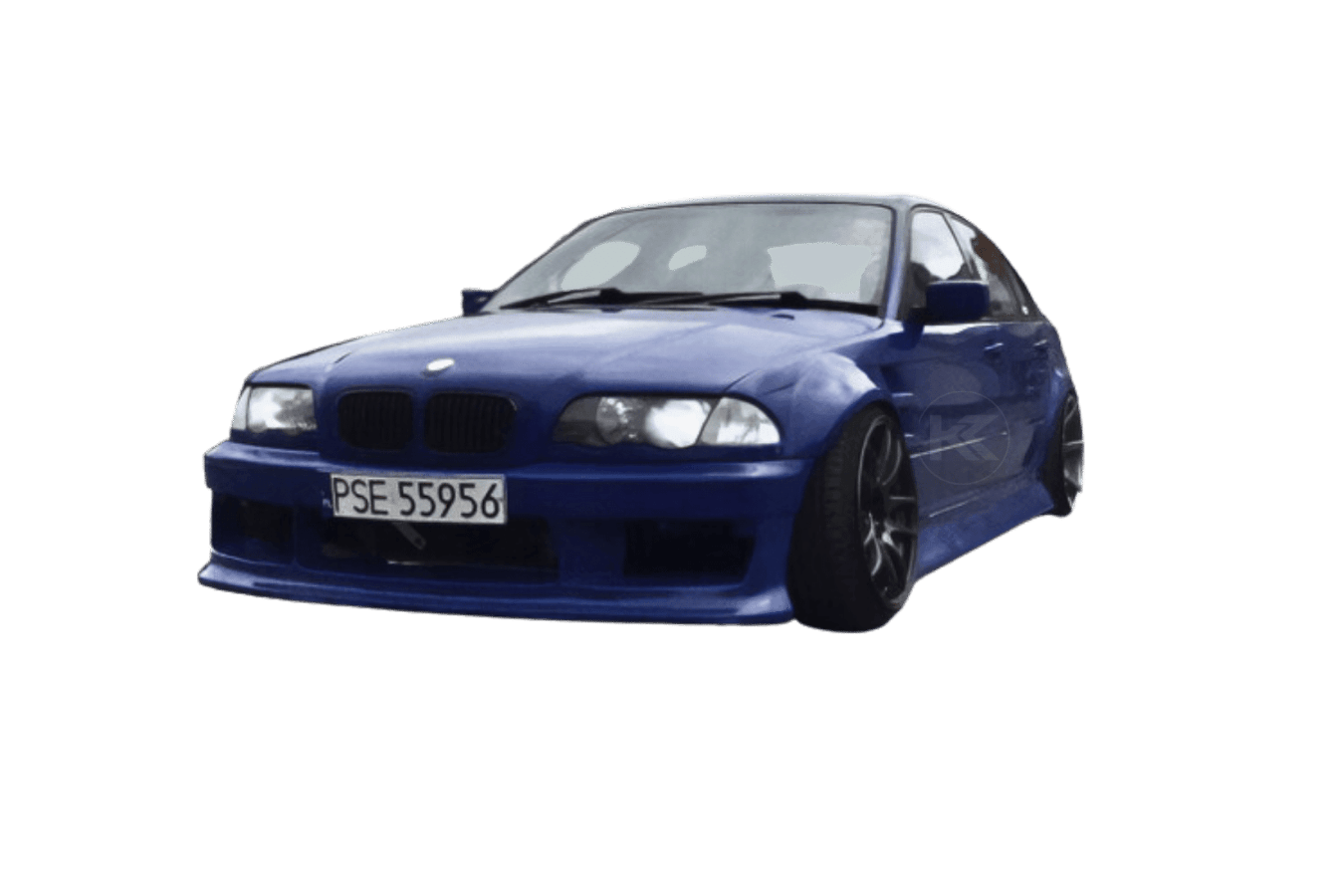 BMW 3-Series E46 Sedan Full Over Fender Kit with Vented Front Fenders - ABS OR Fiberglass - K2 Industries