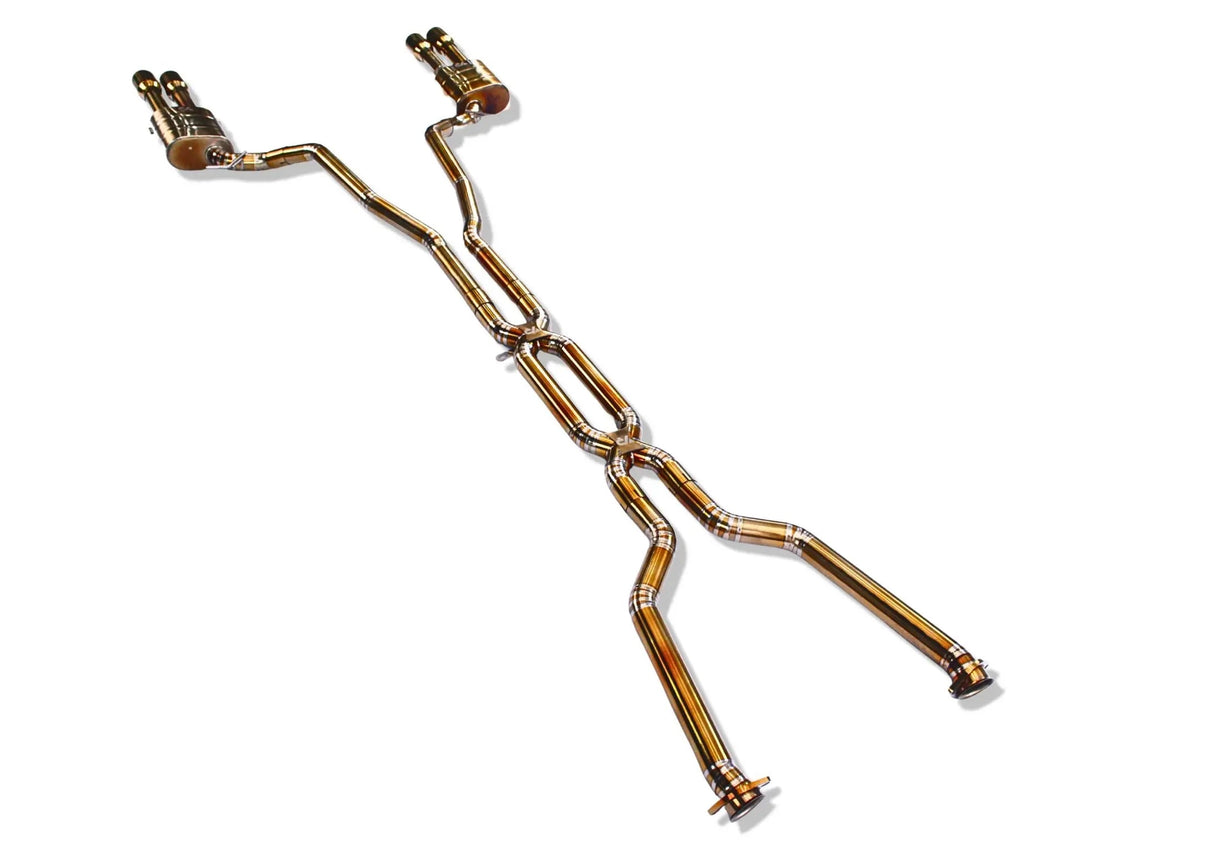 BMW E60 M5 E63 M6 Performance Exhaust System Double X-Pipe - Yonristic Performance