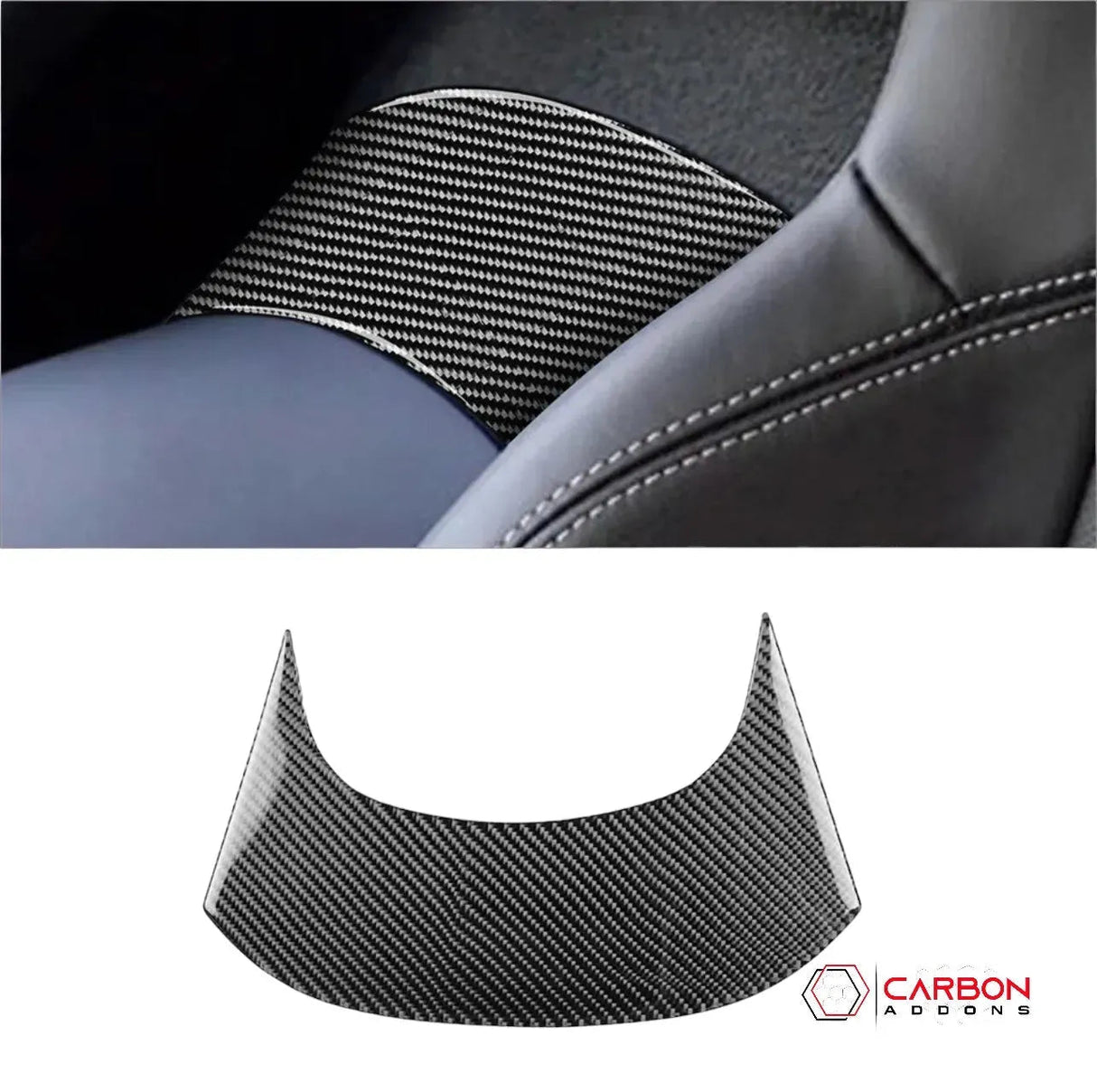 C7 Corvette 2014-2019 Rear Center Console Carbon Fiber Overlay