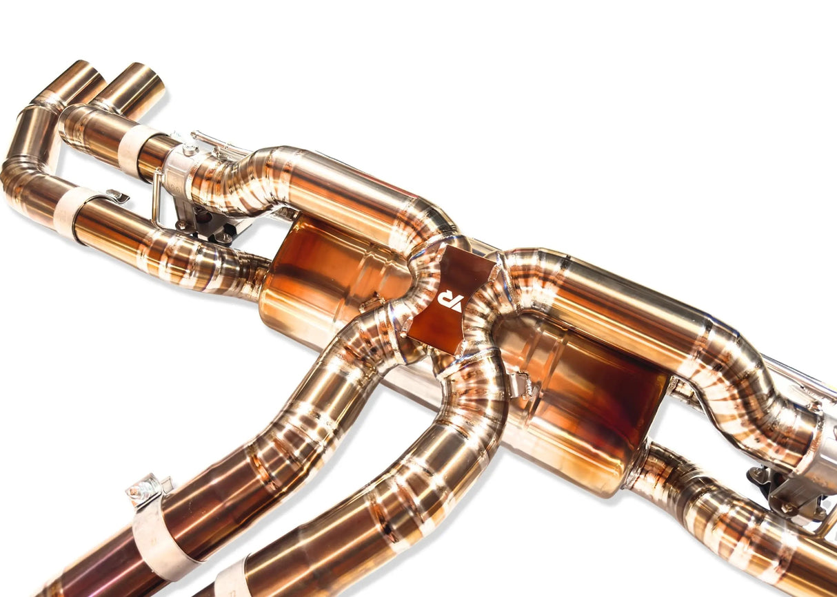 Yonristic Audi RS Q8 Exhaust VANTA Edition Valved Catback Double X-Pipe 3"