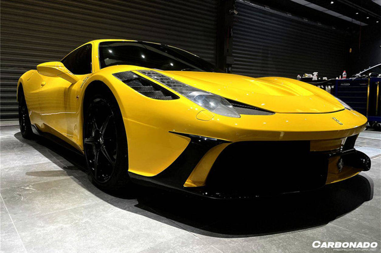 2010-2015 Ferrari Carbon Fiber Front Bumper Carbonado (OE) Fits: 458 Italia and Spider