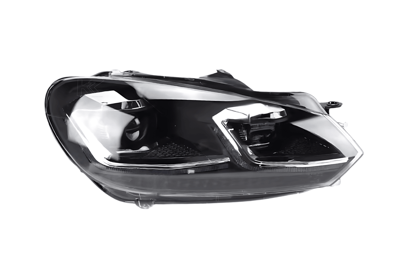 Volkswagen Golf MK6 Red, Silver, and Black Projector with Dynamic Signal LED Headlights (2009 - 2013) - K2 Industries