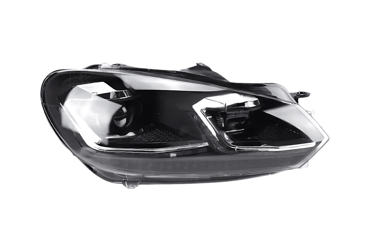 Volkswagen Golf MK6 Red, Silver, and Black Projector with Dynamic Signal LED Headlights (2009 - 2013) - K2 Industries
