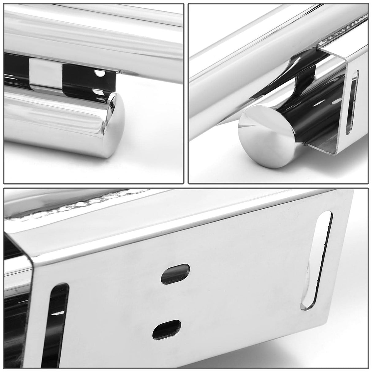 87-06 Jeep Wrangler Tubular Rear Bumper Guard - Chrome