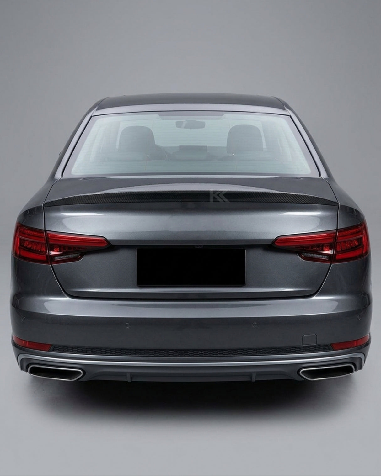 2017–2019 Audi A4 S-Line / S4 B9 Sedan Single Deck Rear Trunk Spoiler – Carbon Fiber