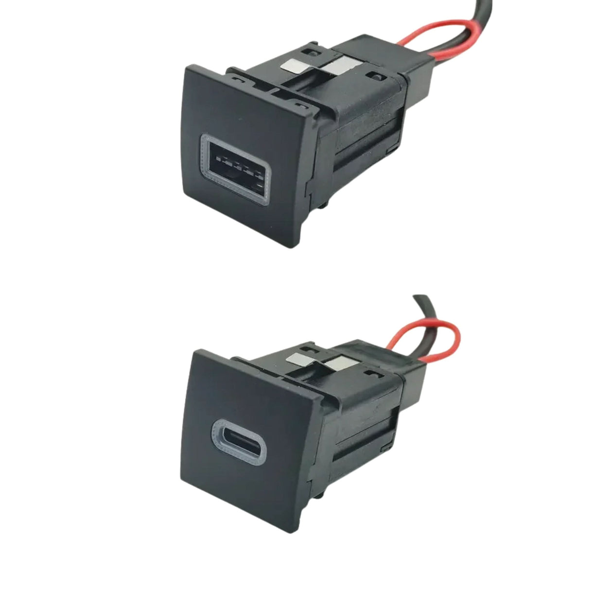 Red LED USB Car Charger for VW Golf 6, Jetta 5 & Scirocco (2006–2012)