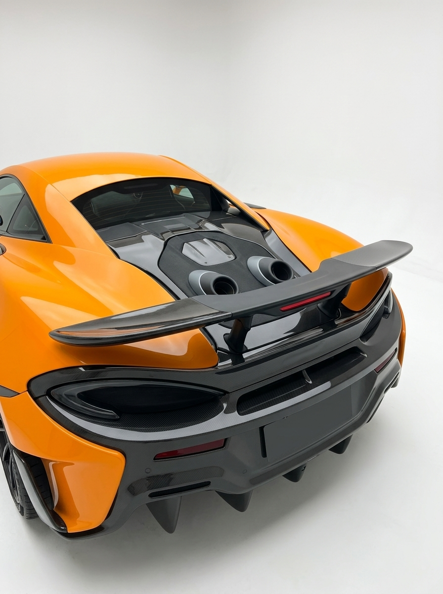 2014-2019 McLaren 540C 570S 570GT 600LT 625C 650S 600LT Style Rear Wing - Dry Carbon Fiber