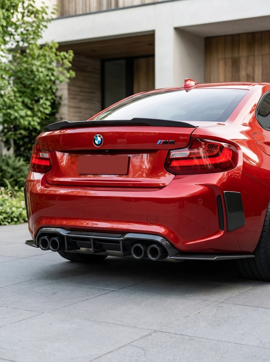 BMW 2 Series M2 F87 MTC Design Carbon Fiber Diffuser (2014 - 2021)