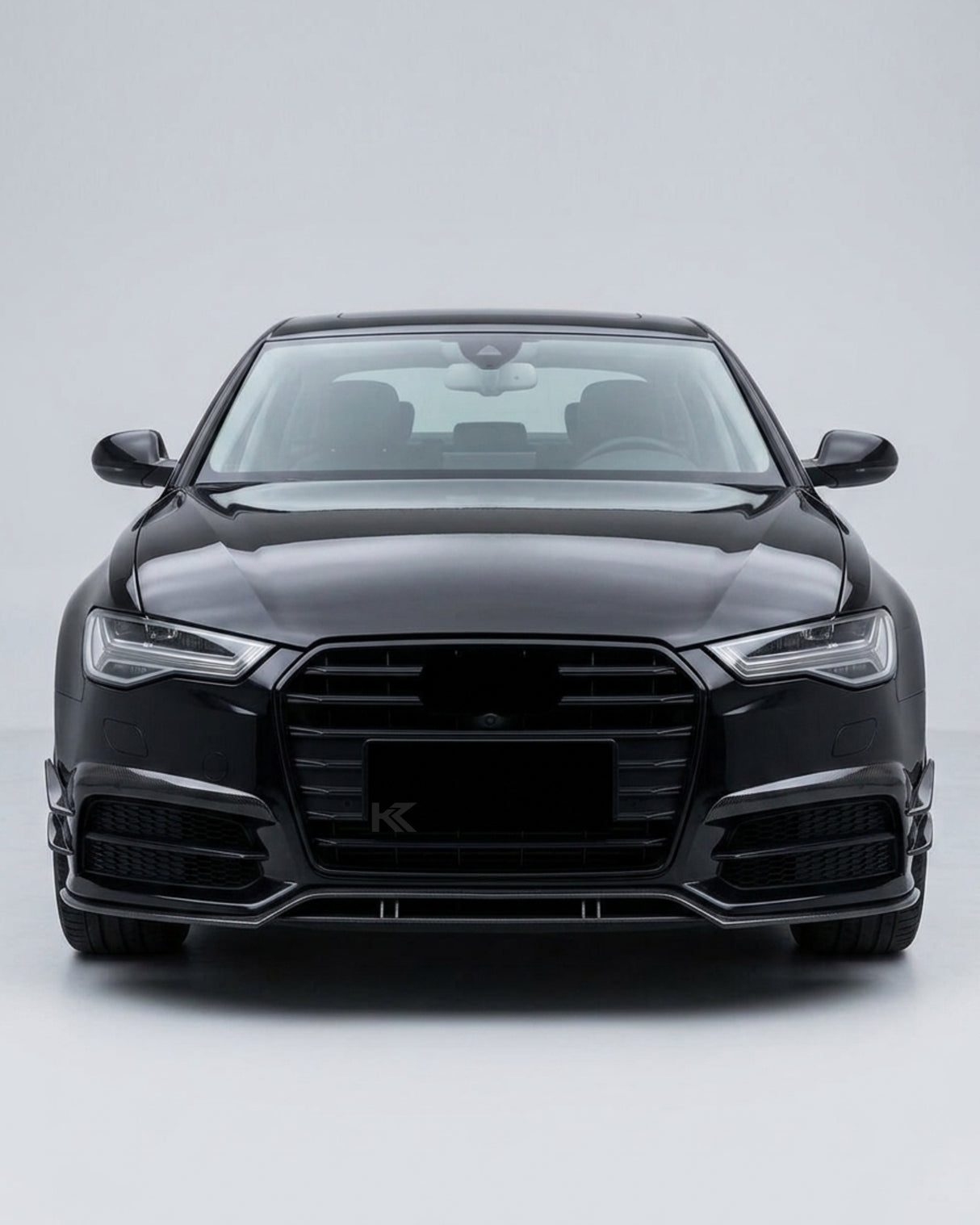 2015–2018 Audi A6 S-Line / S6 C7 Sedan A Style Front Bumper Canard Fins – Carbon Fiber