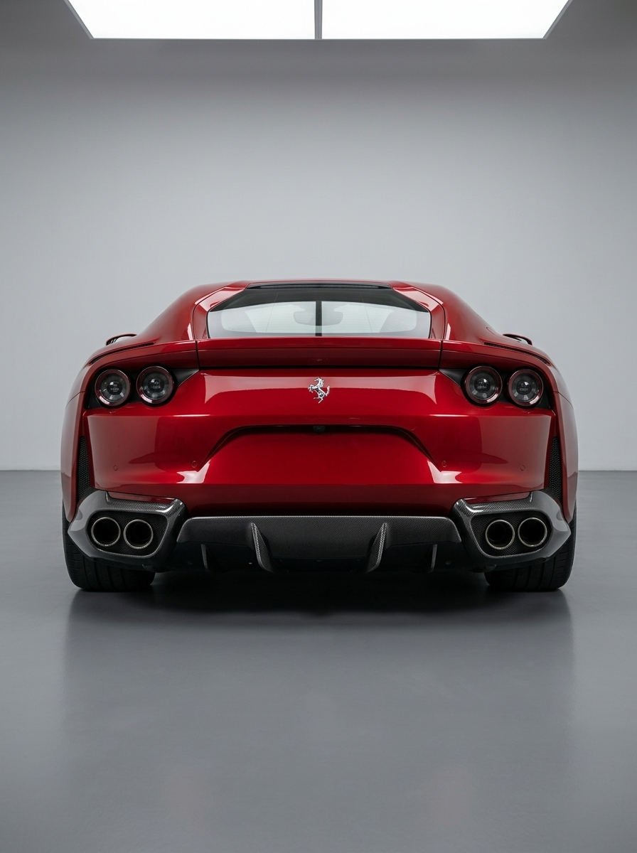 2017 - 2021 Ferrari 812 Superfast GTS OEM Style Rear Diffuser - Dry Carbon Fiber