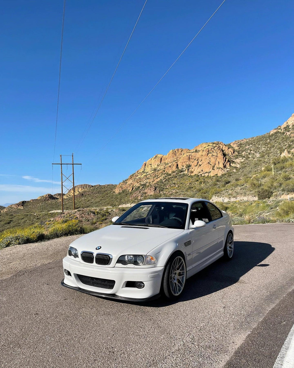 BMW 3 Series E46(w/ MTech Package) HM Style Carbon Fiber Front Lip (1998 - 2006) - K2 Industries