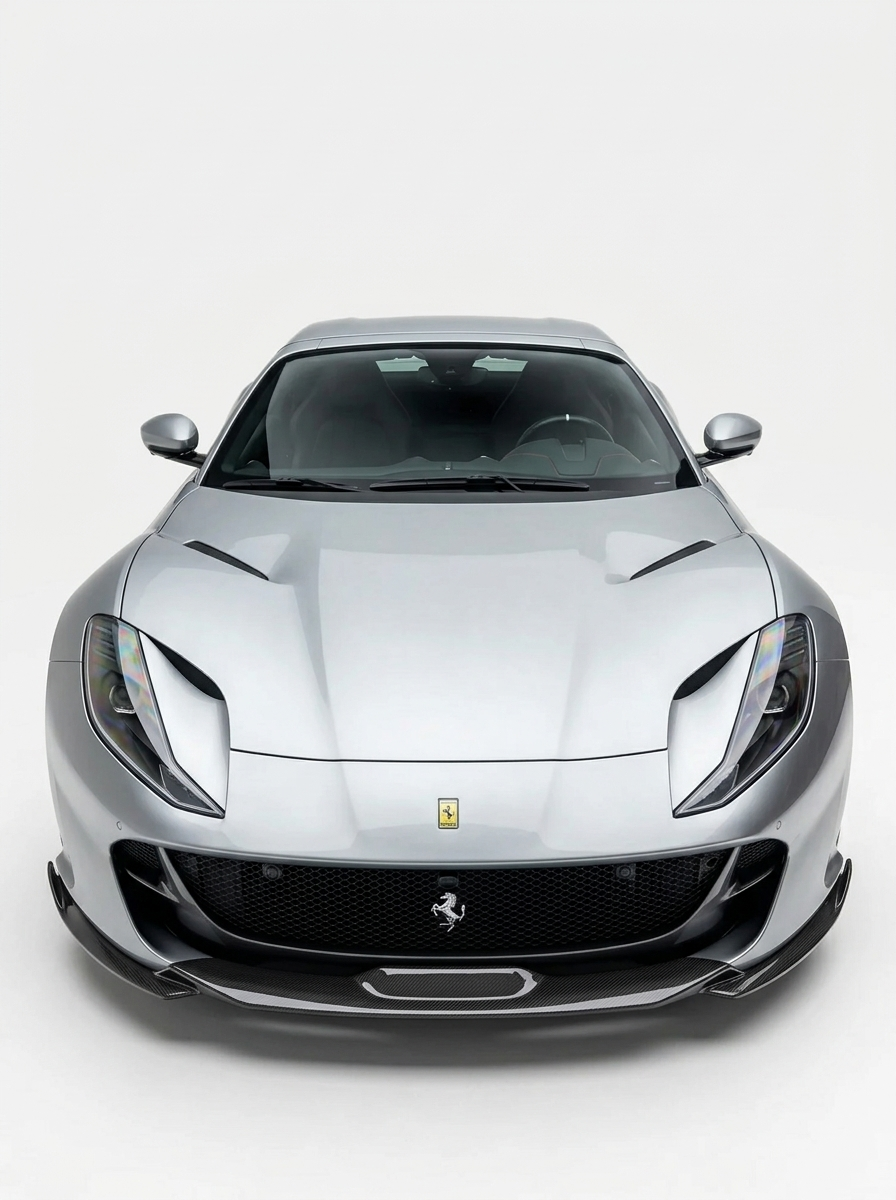 2017 - 2021 Ferrari 812 Superfast GTS Sports Style Front Bumper Lip Splitter - Dry Carbon Fiber