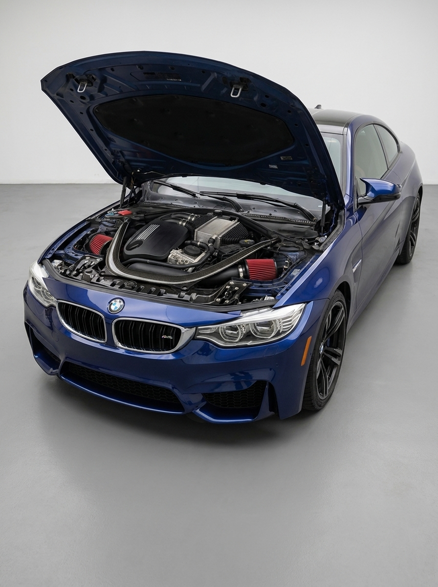BMW M2 M3 M4 F80 F82 F83 S55 3.0T High Flow Cold Air Intake System 2015 - 2019 OE EF4178BK