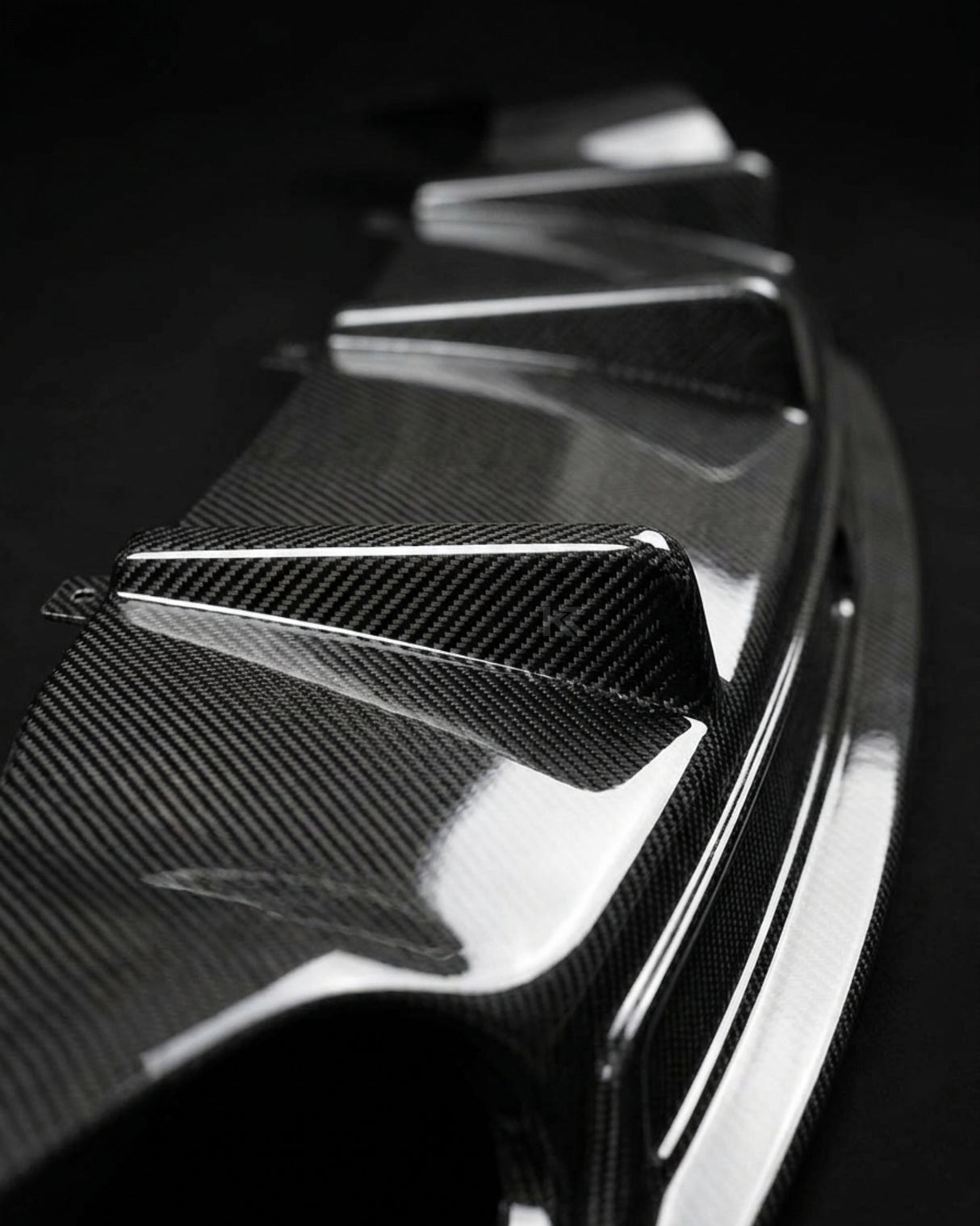 2013–2016 Audi A7 S-Line C7 Sportback Rear Bumper Diffuser – Carbon Fiber