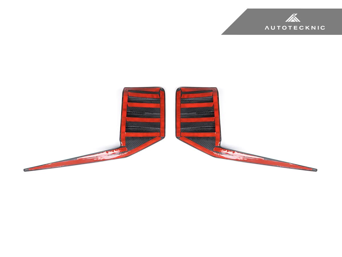 AutoTecknic Dry Carbon Rear Bumper Trim Set - BMW G87 M2