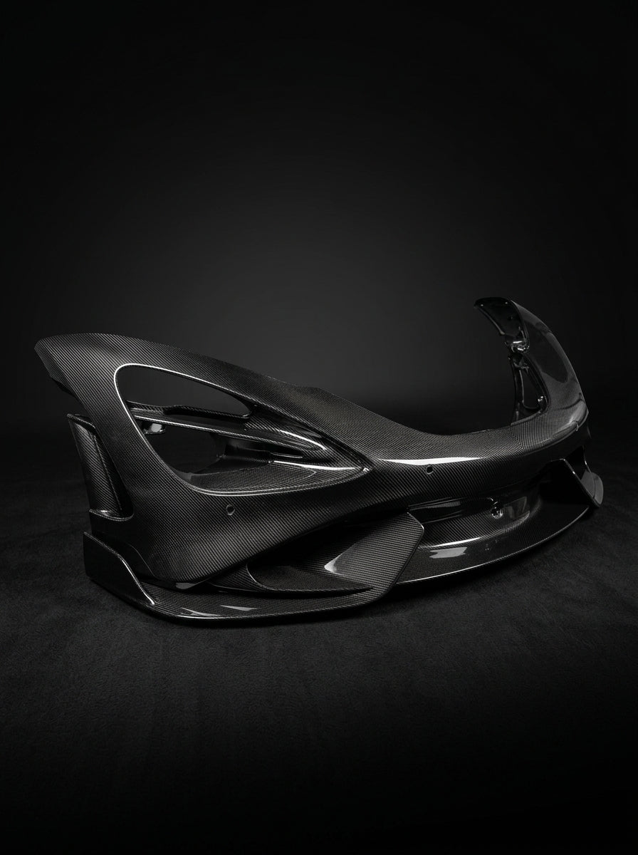 McLaren 765LT Dry Carbon Fiber Front Bumper Bolt-On