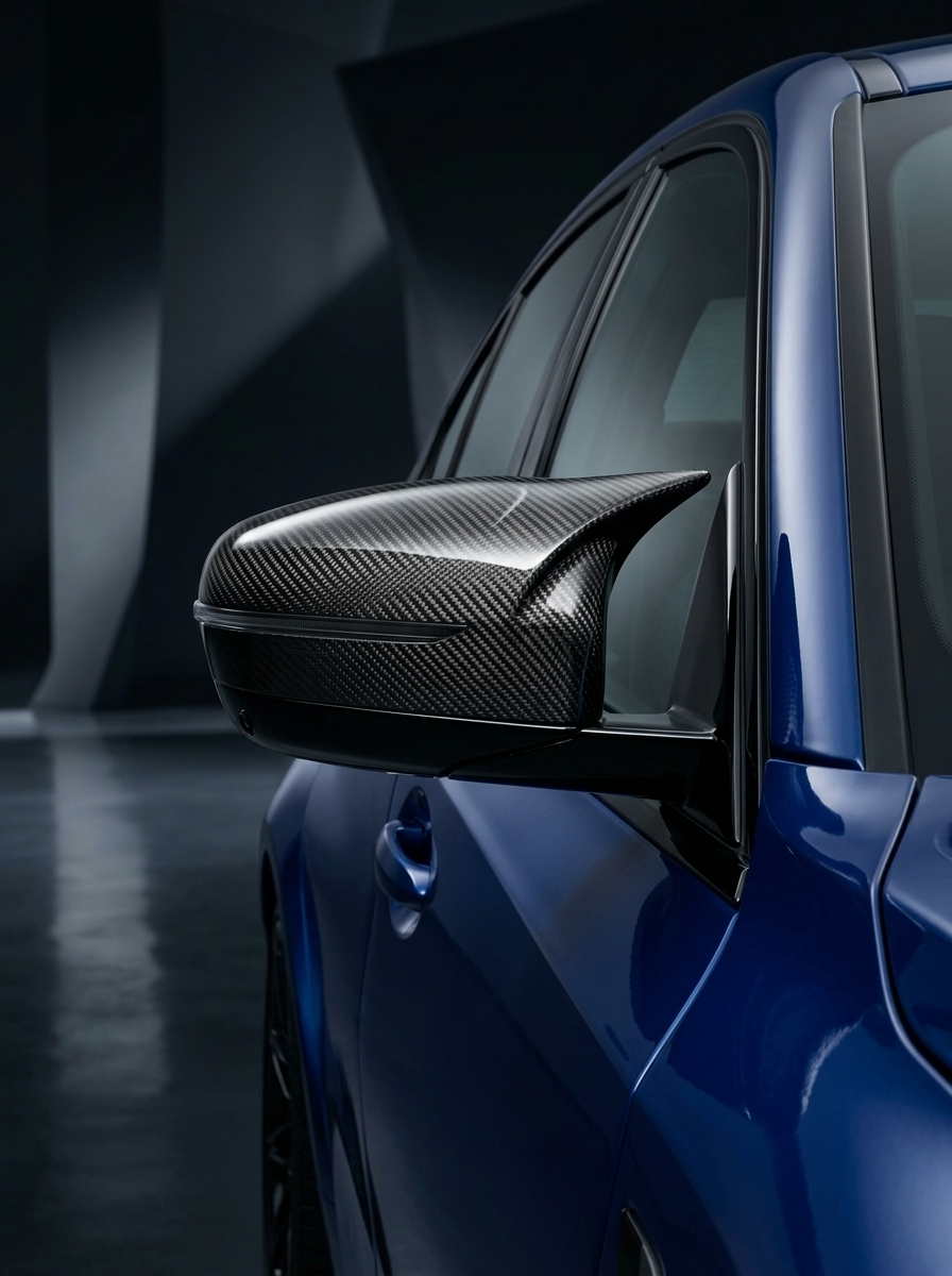 BMW 1 & 2 Series F20 F21 F22 F32 F87 M135i M140i M Style Carbon Fiber Side Mirror Covers (2012 - 2019)
