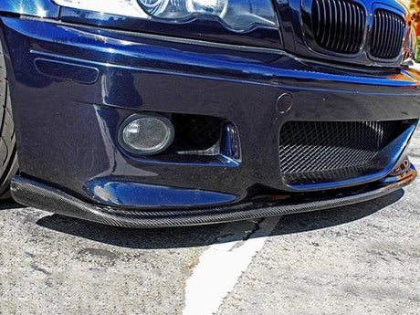 BMW 3 Series E46 M3 HM Style Carbon Fiber Front Lip (2001 - 2006) - K2 Industries