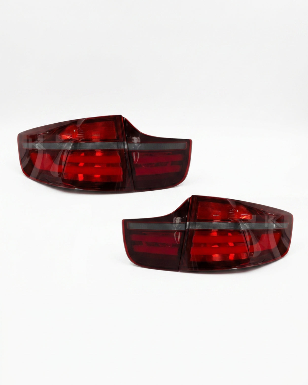 BMW X6 E71 Red and Smoked LED Tail Light Upgrades 2007-2014