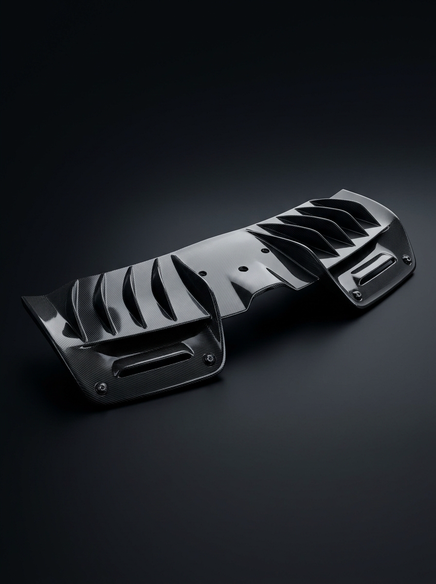2019+ Ferrari SF90 OEM Style Bolt-On Rear Diffuser - Dry Carbon Fiber