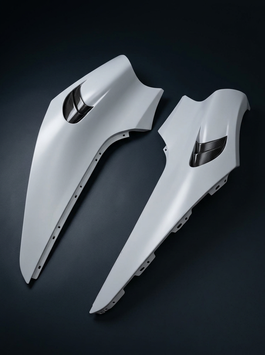 McLaren 720S Spider Carbon Fiber Front Fenders 765LT Style Sports 2017 - 2019 Pair