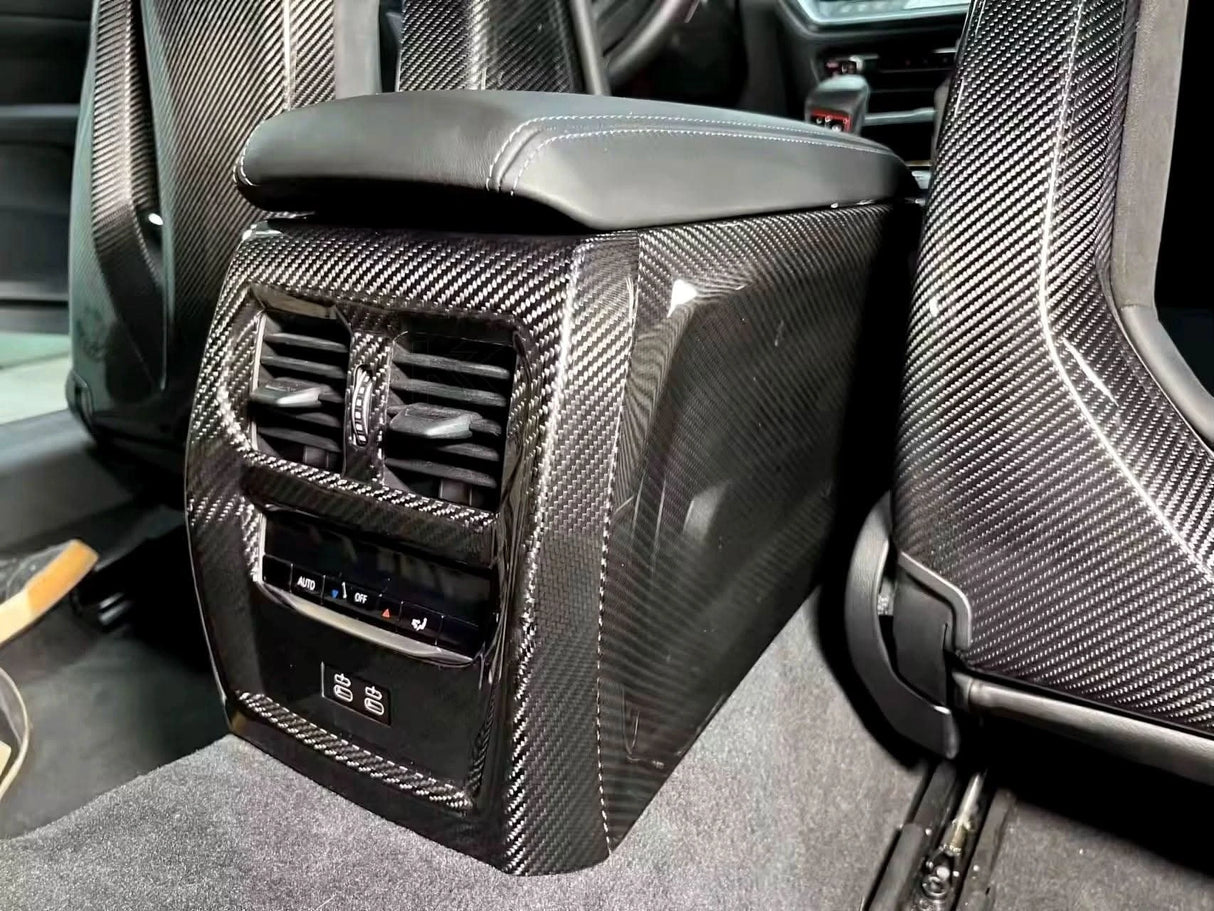 BMW 3 Series G80 G82 M3 M4 Carbon Fiber Rear Console Trim (2019+) - K2 Industries