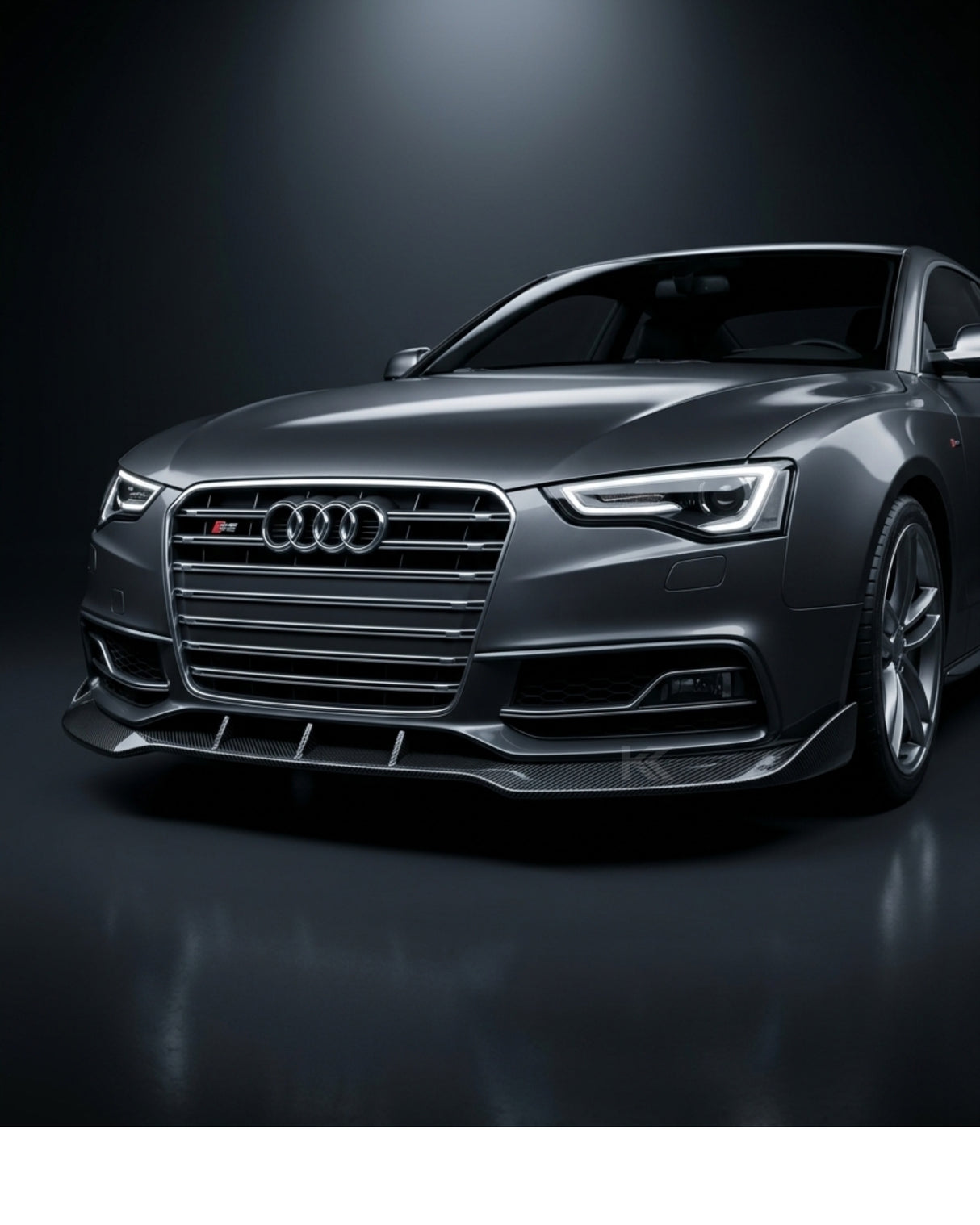 2012–2016 Audi A5 S-Line / S5 B8.5 Facelift Front Bumper Lip Splitter – Carbon Fiber
