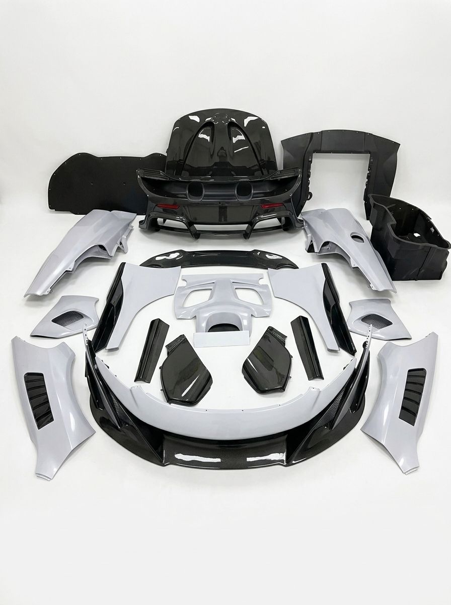 2014-2017 McLaren 650S 675LT Style Full Body Kit - Dry Carbon Fiber