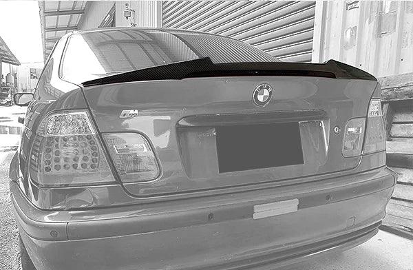 BMW 3 Series E46 Sedan M4 Style Carbon Fiber Trunk Spoiler (1998 - 2006) - K2 Industries