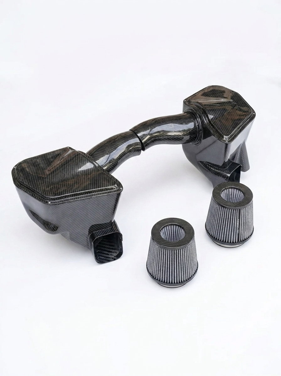 BMW M5 M8 F90 F91 F92 F93 S63 4.4TT V8 Carbon Fiber High Flow Cold Air Intake System 2018 - 2023 OE KD4247BK