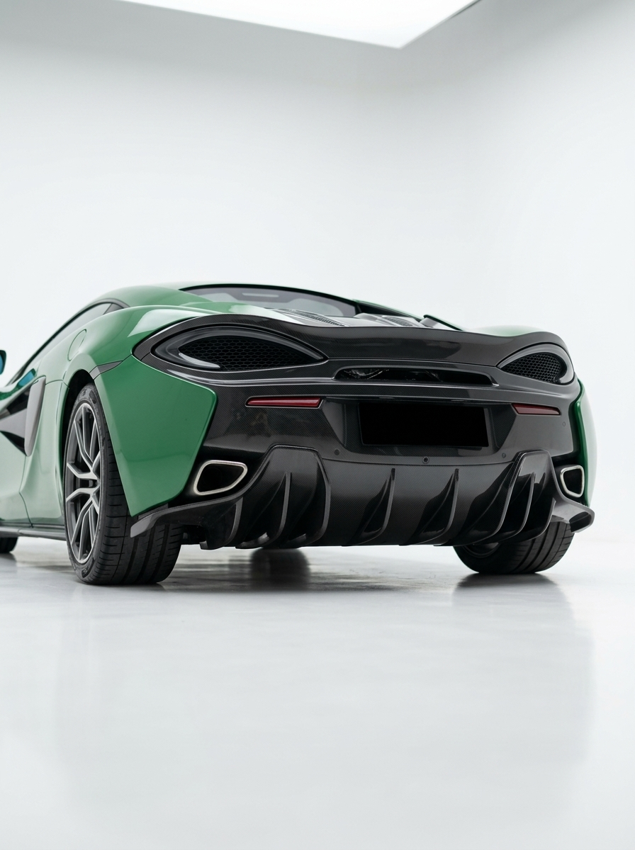 McLaren 540C 570S 570GT Dry Carbon Fiber Rear Diffuser OEM Style 2015 - 2019 Bolt-On