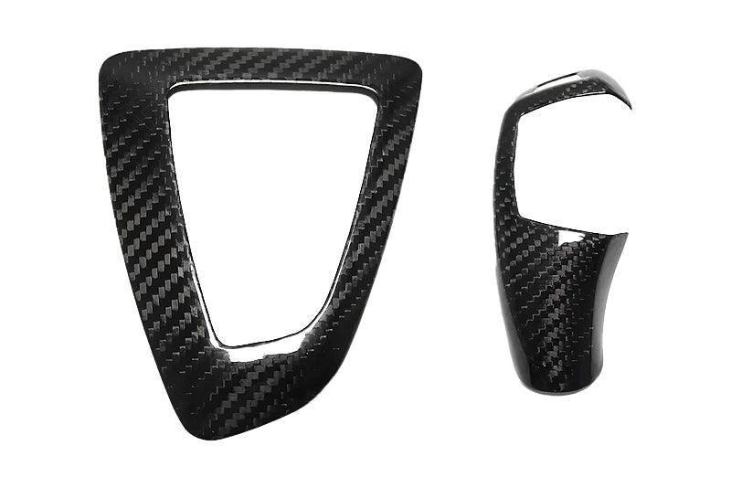 BMW F20 F22 F30 F32 F10 GT F07 F01 X3 F25 X4 F26 Carbon Fiber Gear Shift Knob and Panel Cover Trim (2011 - 2019) - K2 Industries
