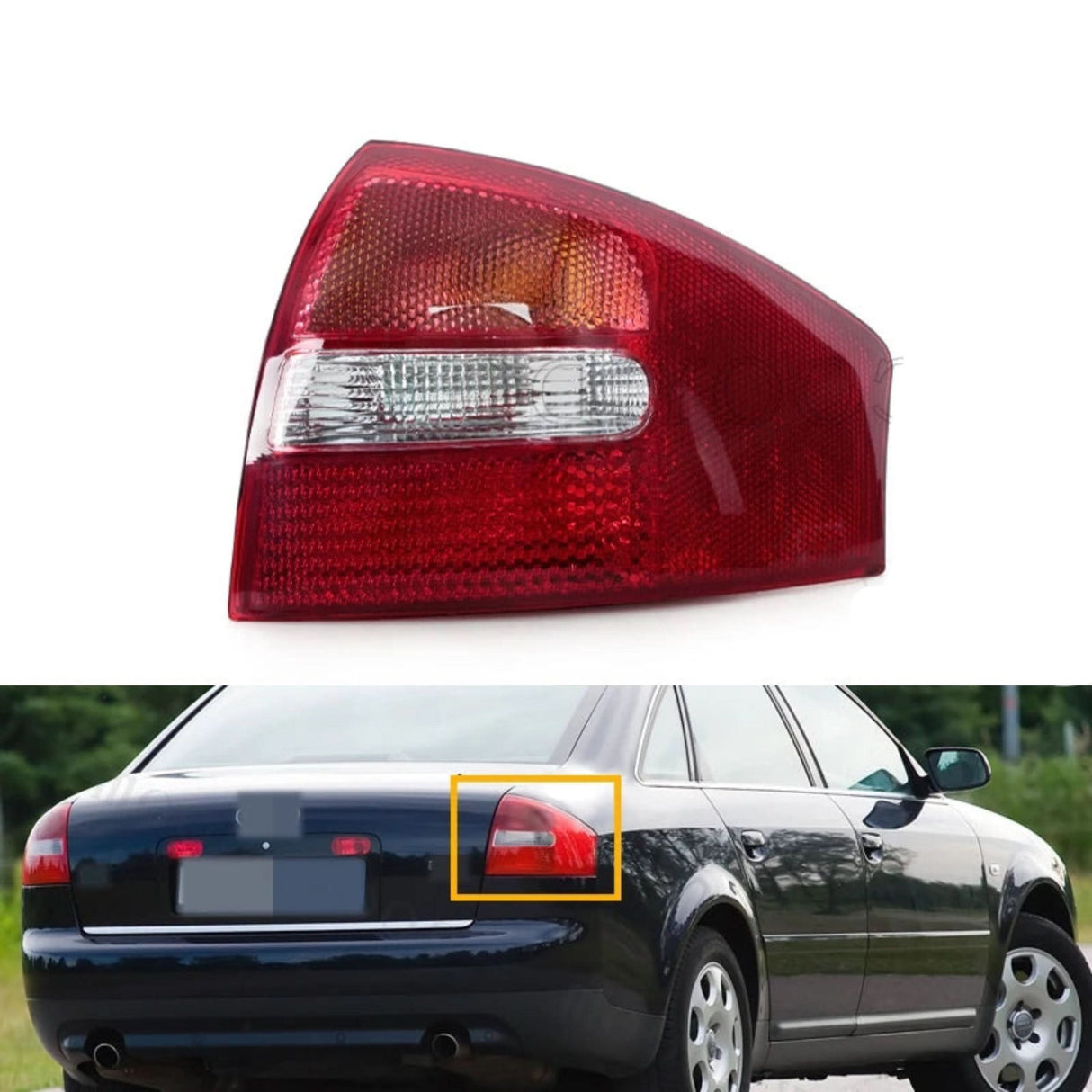Audi A6 C5 Rear Tail Light 2003 | Brake/Turn Signal Stop Lamp (No Bulbs)
