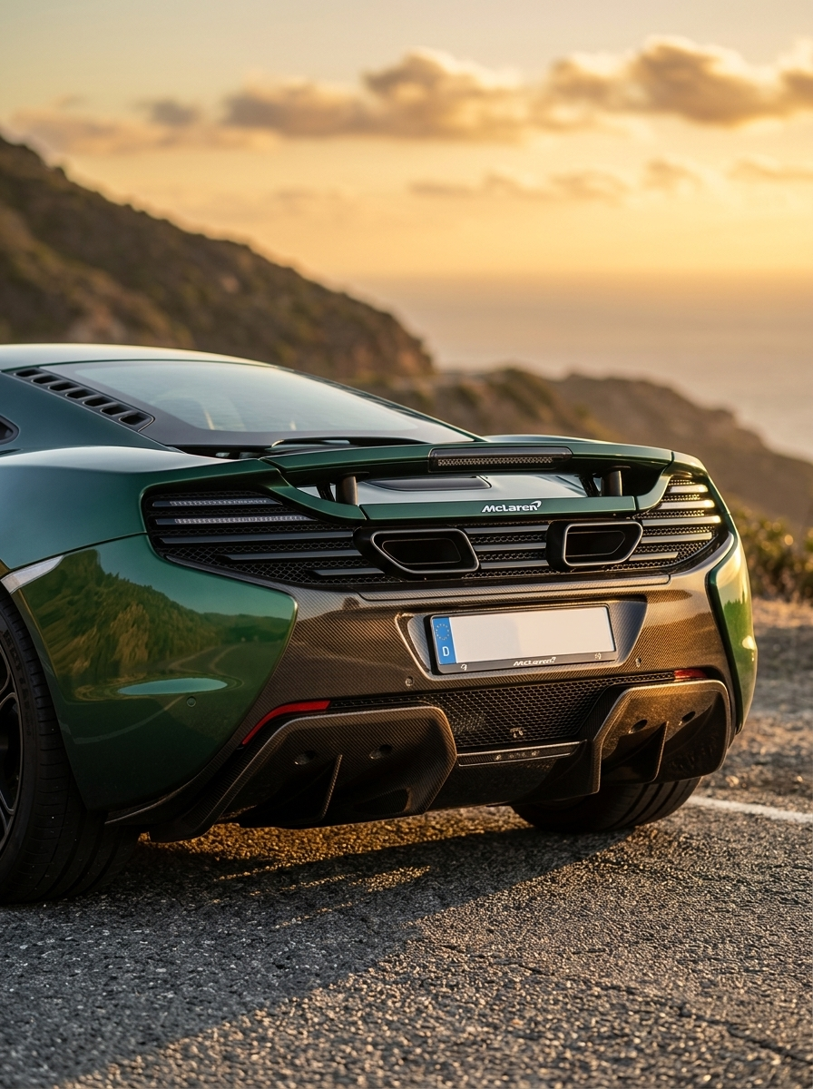 McLaren 650S Bolt-On Rear Diffuser - Dry Carbon Fiber