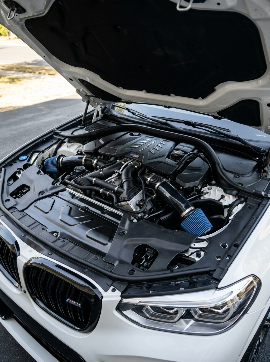 BMW X3M X4M F97 F98 S58 3.0T High Flow Cold Air Intake System 2019 - 2025 OE 1342346700