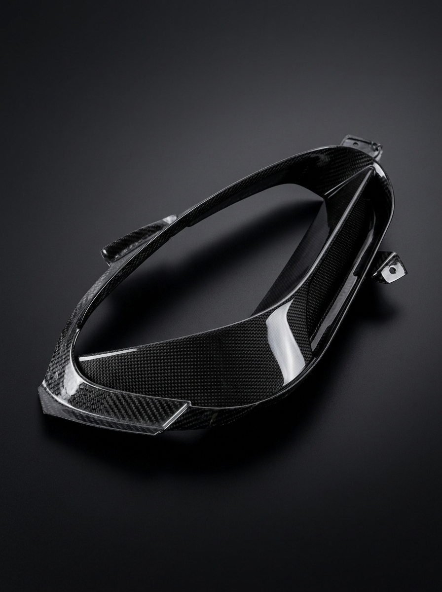 2019+ Ferrari SF90 Stradale OEM Style Rear Vent - Dry Carbon Fiber