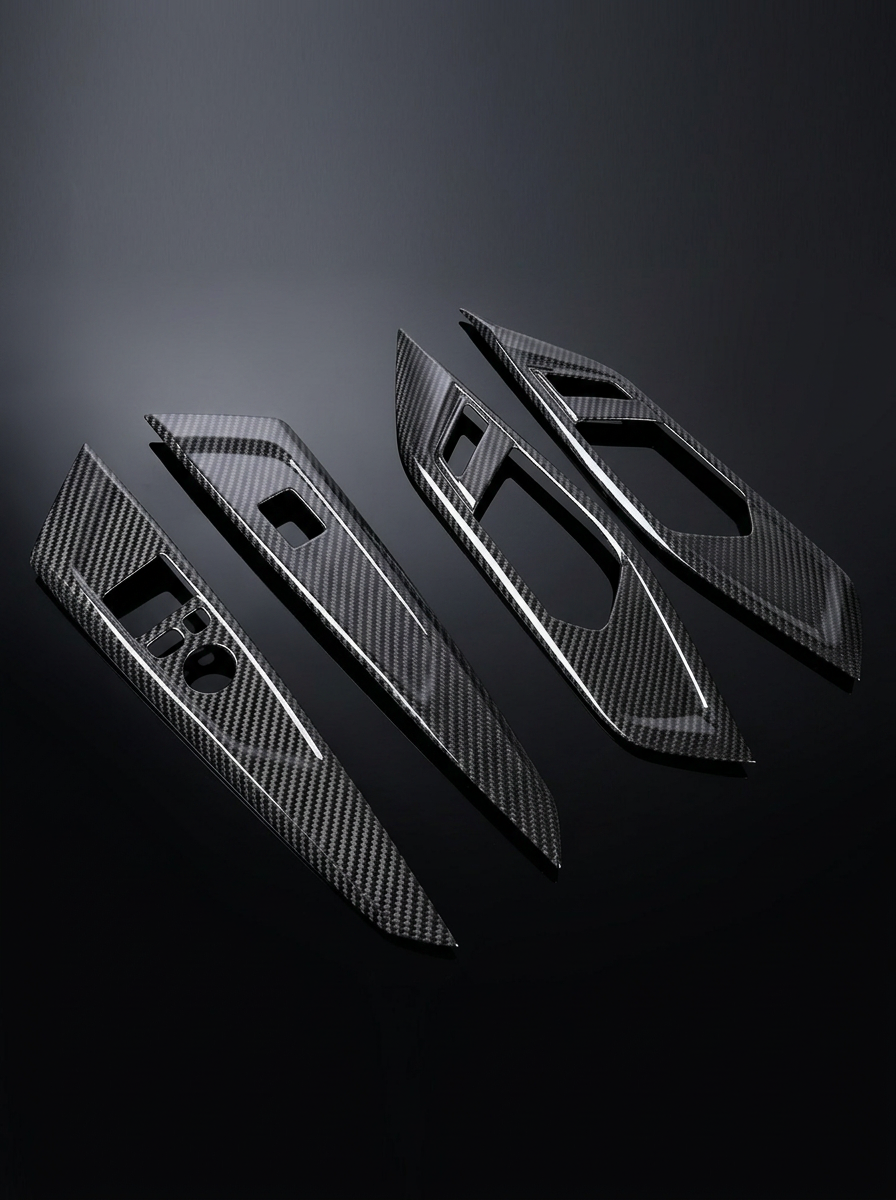 BMW 4 Series G82 G22 Carbon Fiber Interior Door Trim Set (2021+)