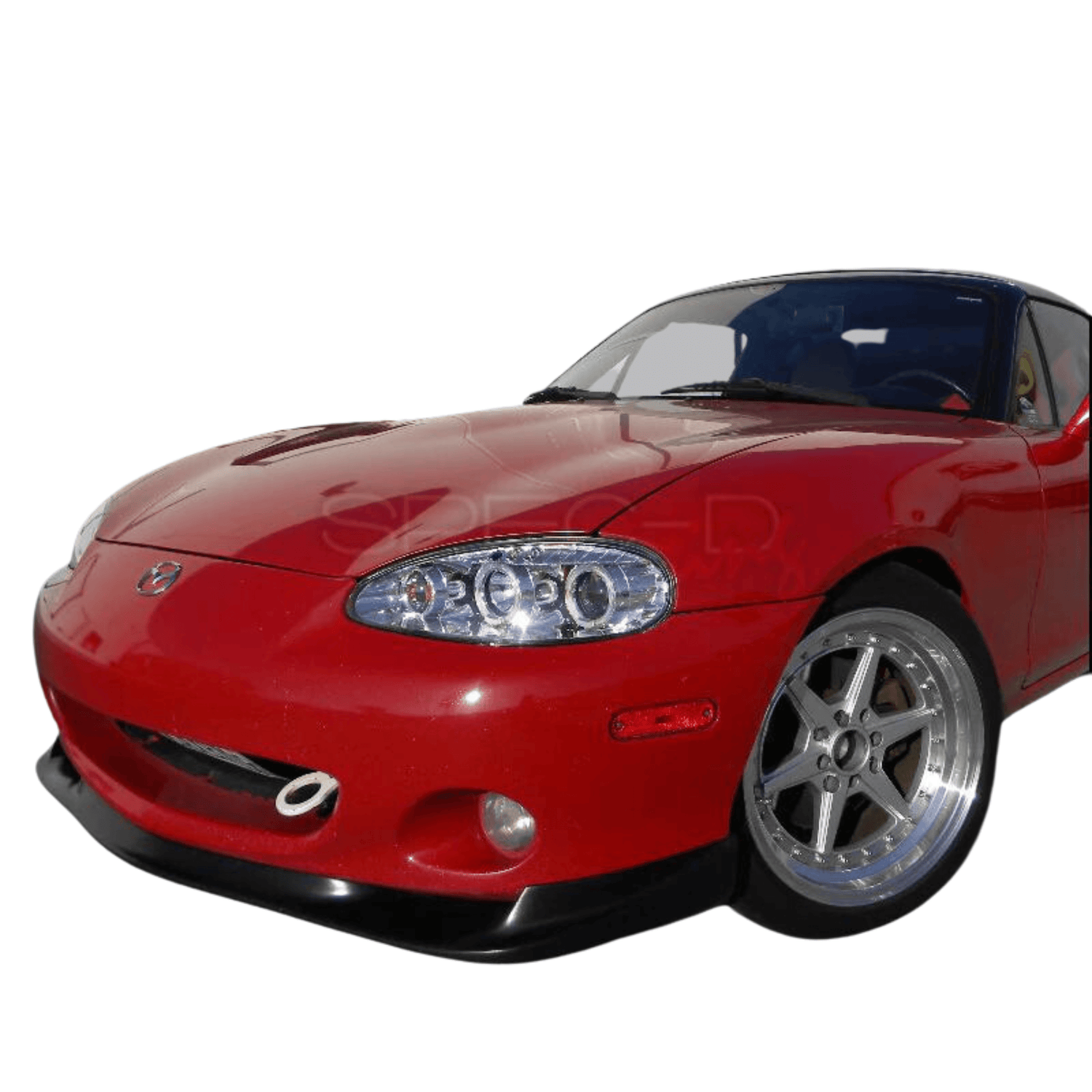 Spec-D Projector Headlights Mazda Miata NB (2001-2005) w/ LED Halo - Black / Chrome / Smoke