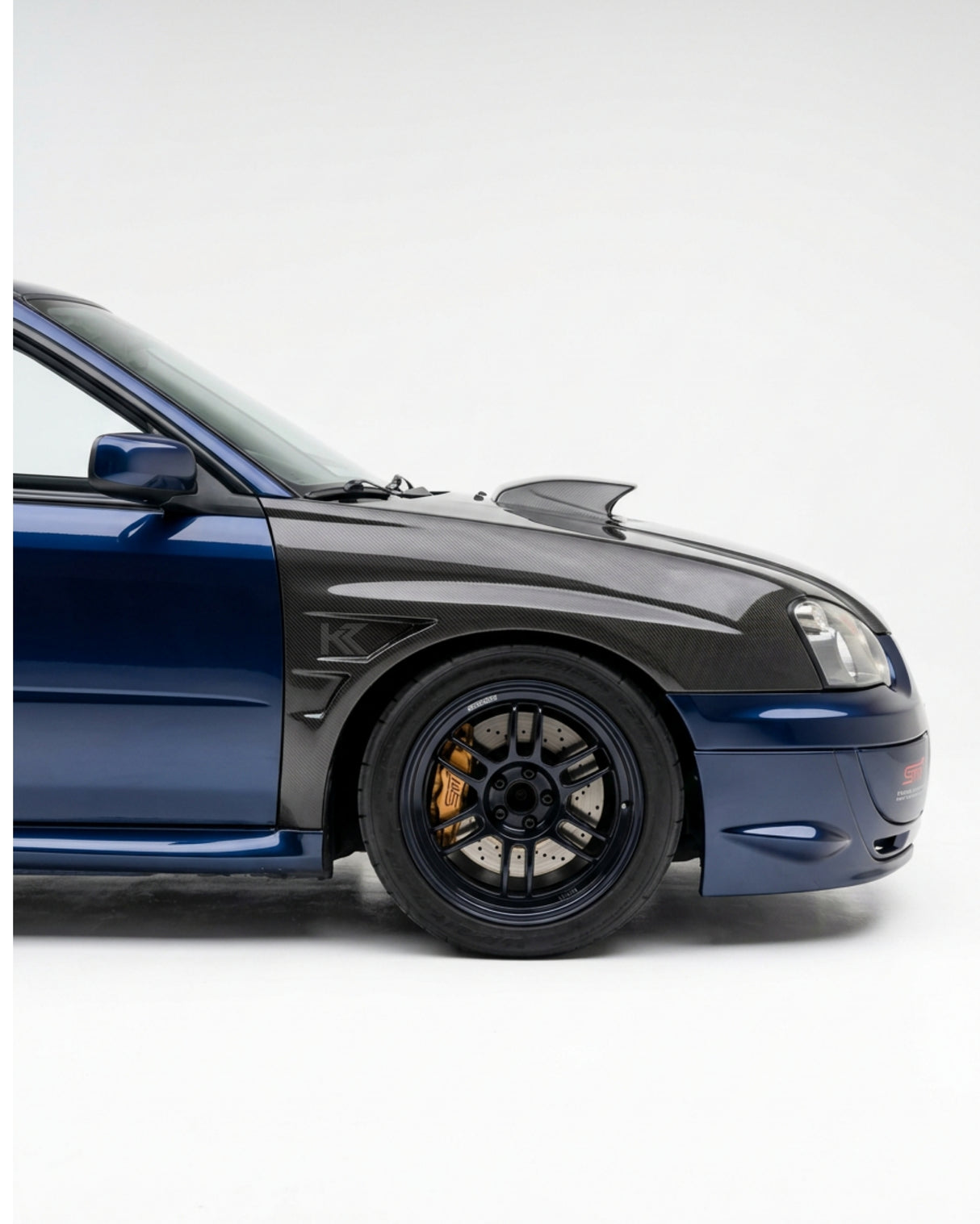 2004–2005 Subaru Impreza WRX STI GT Concept Style Front Over Fenders – Carbon Fiber